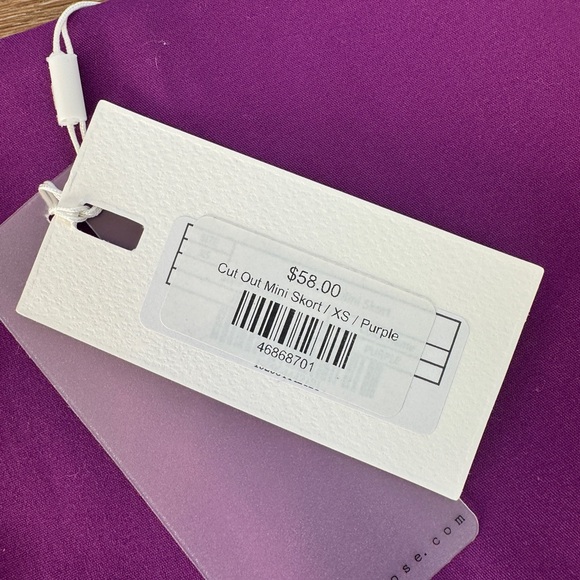 Dark Purple Mini Skort - Picture 3 of 3